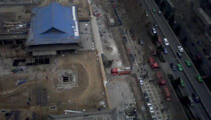 消防車現(xiàn)場滅火照片一