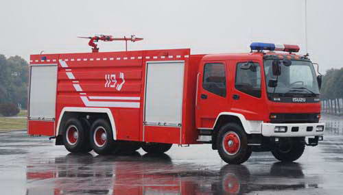 慶鈴雙后橋水罐/泡沫消防車(11噸)